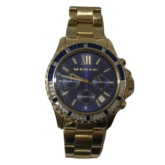 MICHAEL KORS MK5754 Unisex Mid-size Pavé Gold-Tone Watch