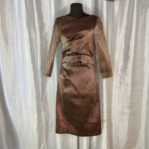 TERI JON Cocktail Dress Copper Size 8