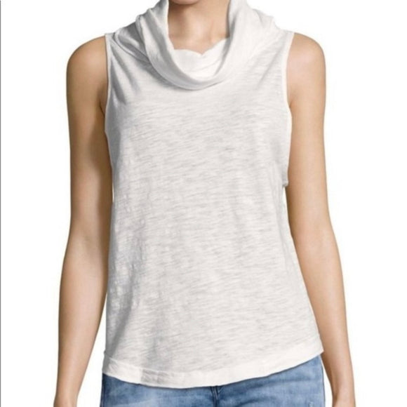 Free People We the Free Sleeveless Cowl Neck White Size Small