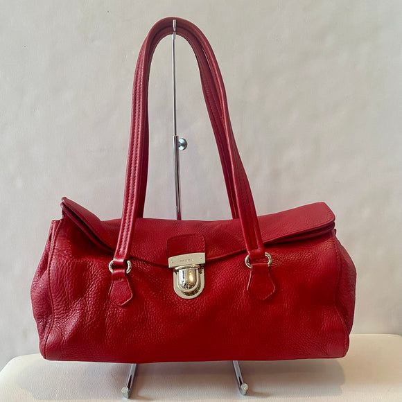 MICHAEL KORS Red/Deep Pink Blakely Medium Leather Bucket Bag & Red Sma –  Style Exchange Boutique PGH