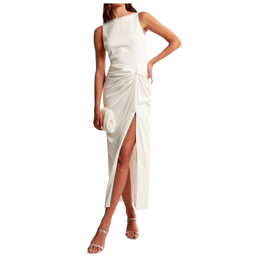 abercrombie and fitch white maxi dress lace cream M Features removable straps Abercrombie Floral Print Cut-out Maxi