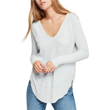 WE THE FREE Catalina Blue Thermal Top Small