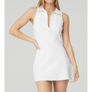 ALO Charmed Tennis Dress White Size Medium NWT