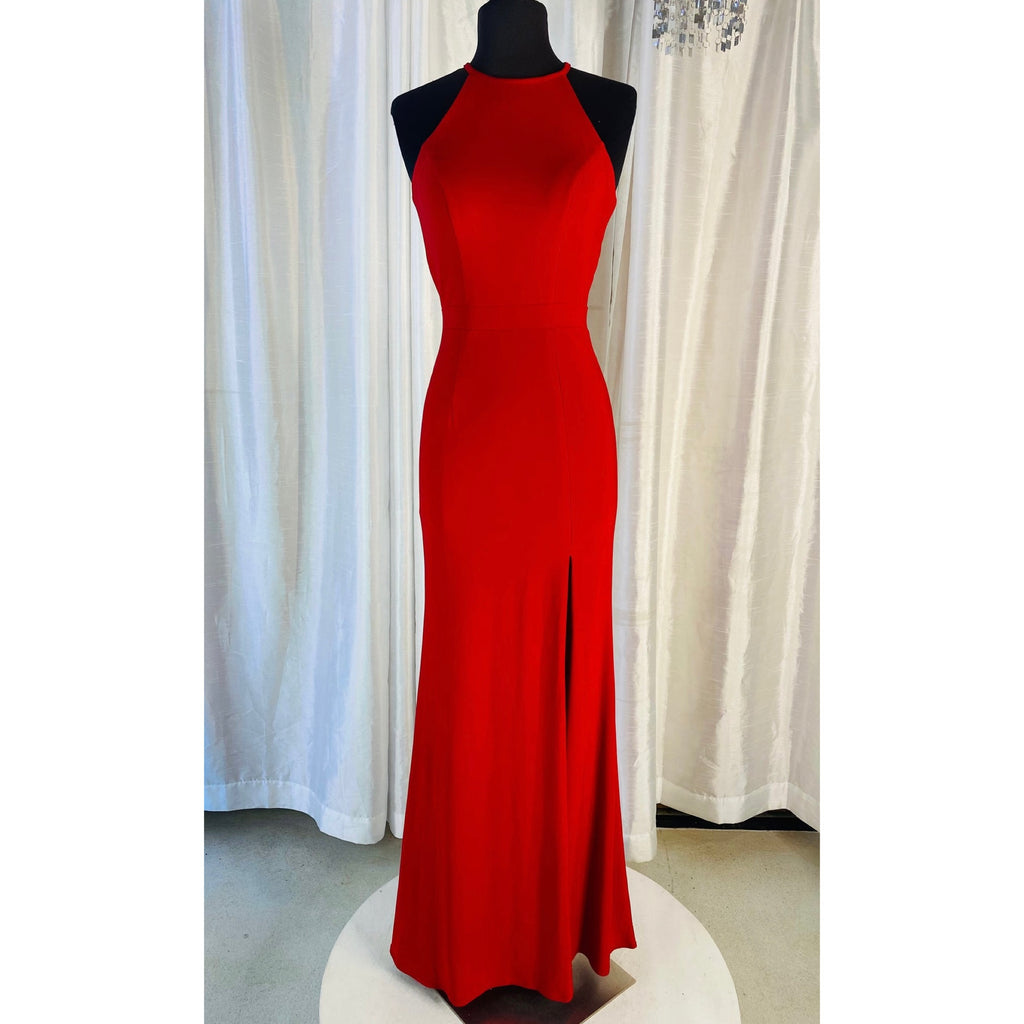SHERRI HILL Style # 32340 Long Gown Red Size 0