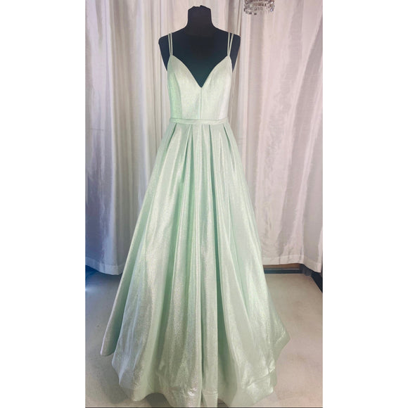 SHERRI HILL Style # 52956 Ball Gown Mint Green Size 6 NWT