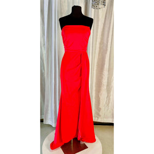 RACHEL ALLAN Watermelon Long Fitted Gown Size 2 NWOT