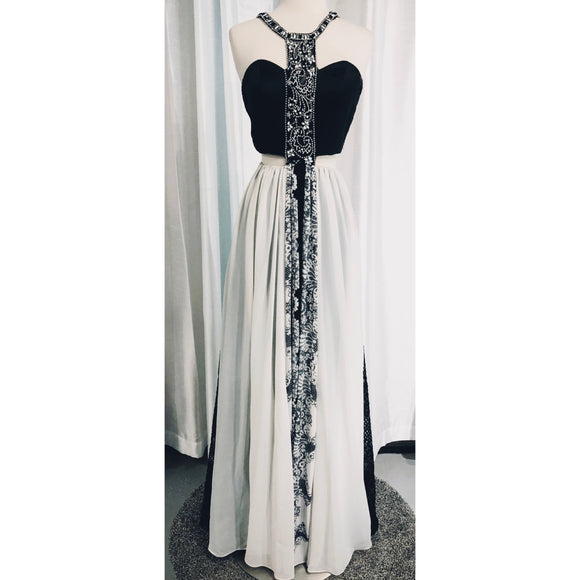 RACHEL ALLAN Faux 2-Piece Dress Size 8