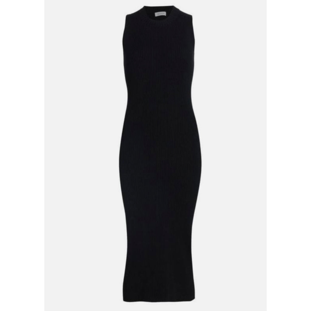 NAADAM  Black Knit Midi Dress Size M