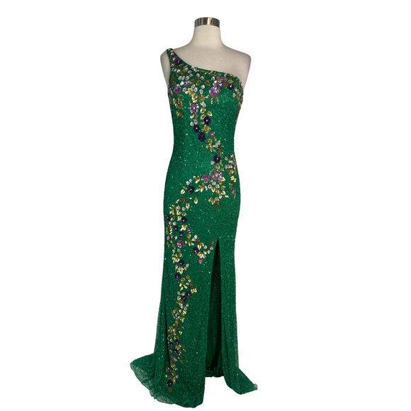 PRIMAVERA Style # 3641 Long Gown Emerald Size 4