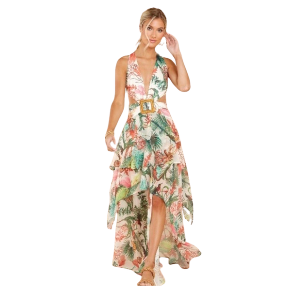 luxalina maxi dress LUXXEL Tropical Maxi Dress NWT (MULTIPLE SIZES AVAILABLE) – Style Exchange  Boutique PGH
