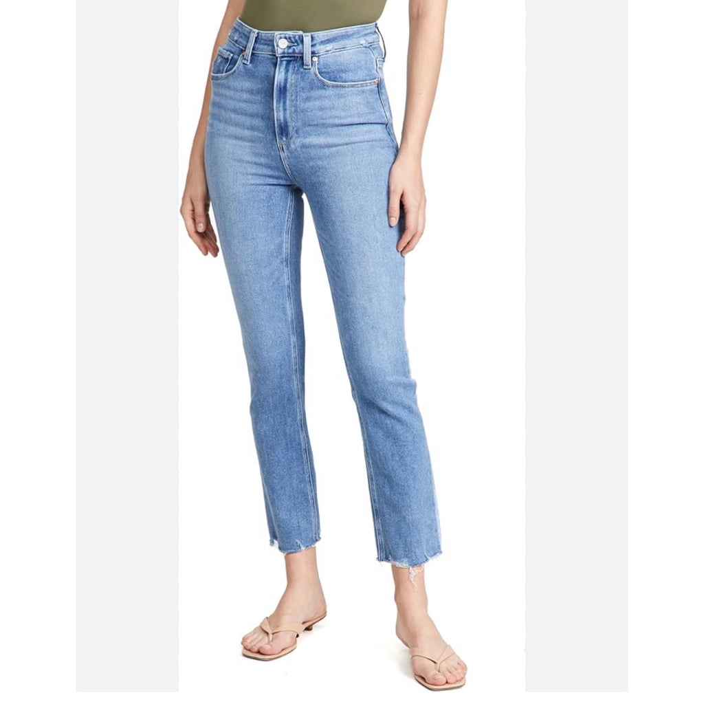 PAIGE Ultra High Rise Cindy Distressed Jeans Size 28 NWT – Style