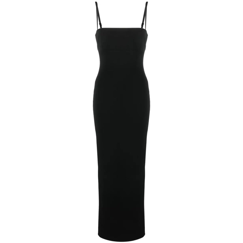 SOLACE LONDON Black Riley Maxi Gown Size 8