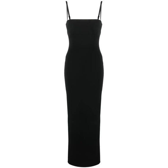 SOLACE LONDON Black Riley Maxi Gown Size 8