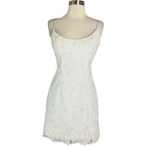 ALYCE PARIS Short White Lace Gown Size 4