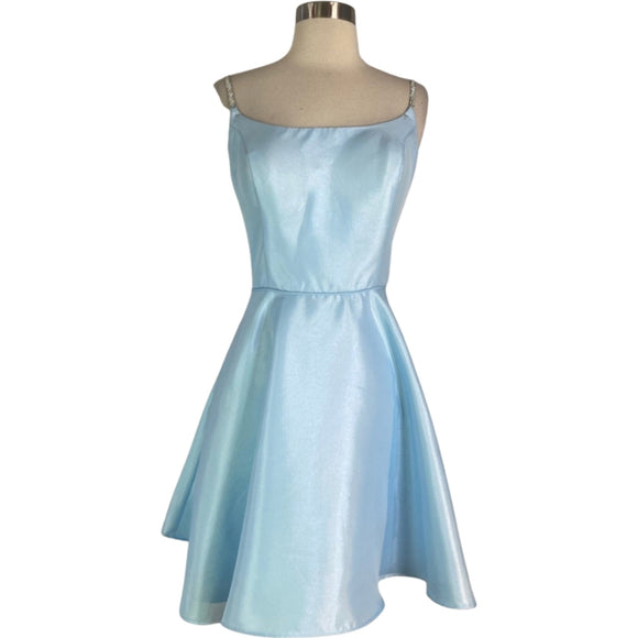 JULIET Short Dress Light Blue Size XL