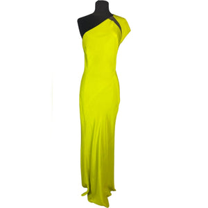 KAUFMANFRANCO Long Gown Chartreuse Size 10
