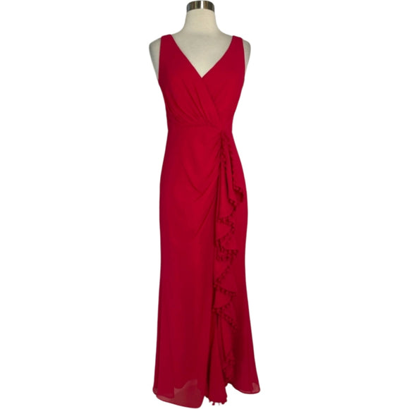 BADGLEY MISCHKA Long Gown Red Size 2