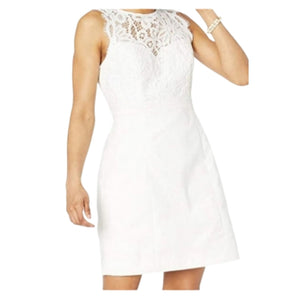 LILLY PULITZER Resort White Sharice Stretch Shift Dress Size 6 NWT