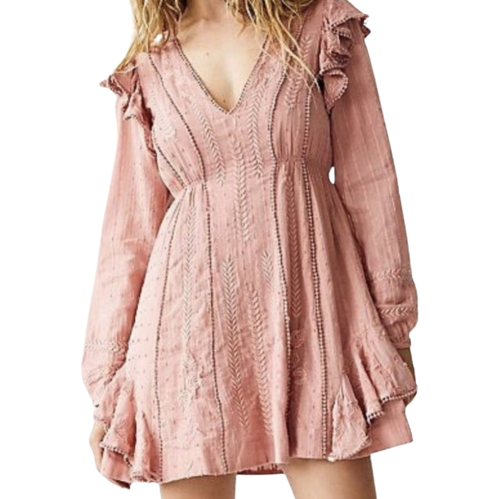 free people pink rose dress Free People | Dresses | Free People 0 Degree Mini Dress Pinkrose Size M
