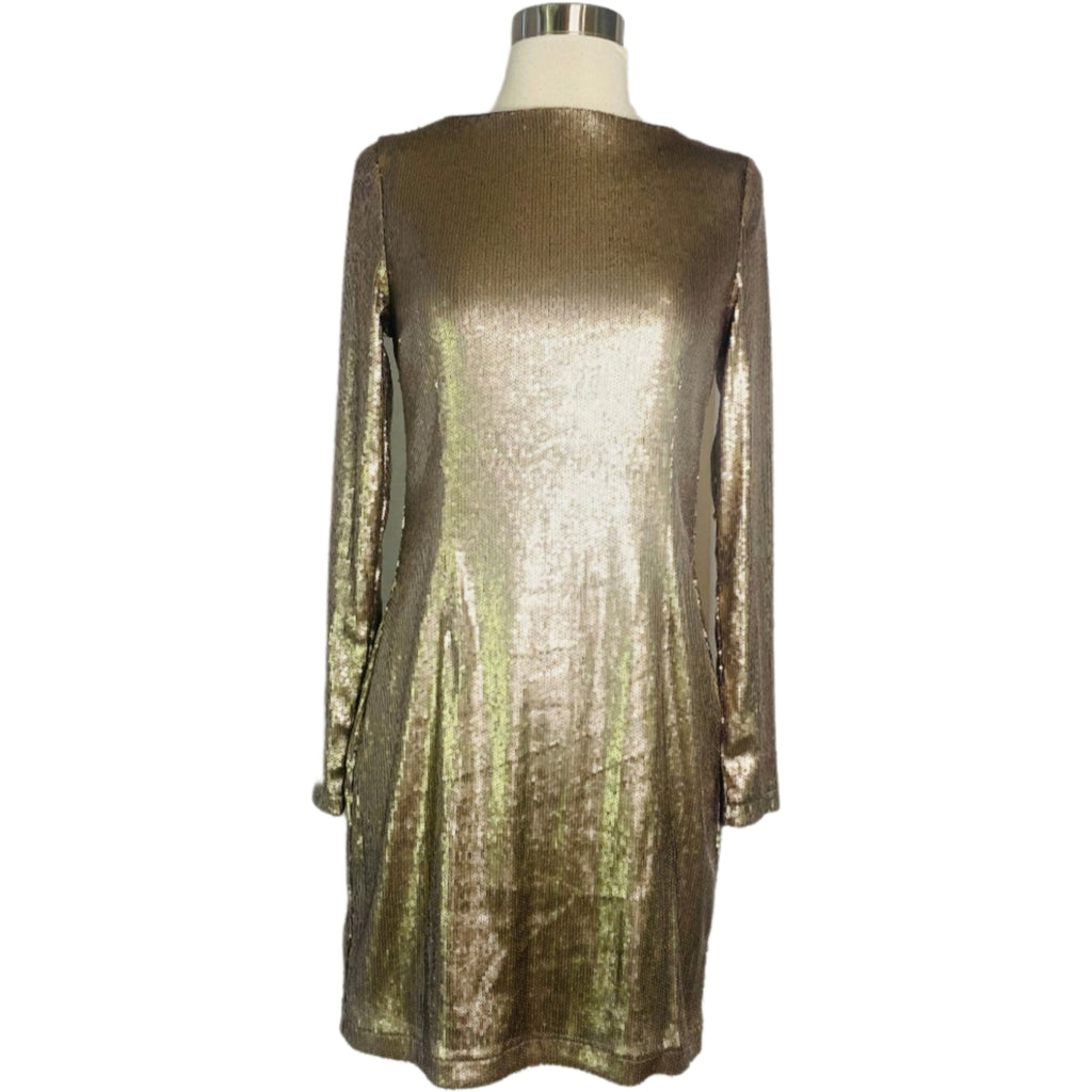 KARDASHIAN Gold Sequin Shift Cocktail Dress NWT Size S Style Exchange Boutique PGH KARDASHIAN Gold Sequin Shift Cocktail Dress NWT Size S Style Exchange Boutique PGH