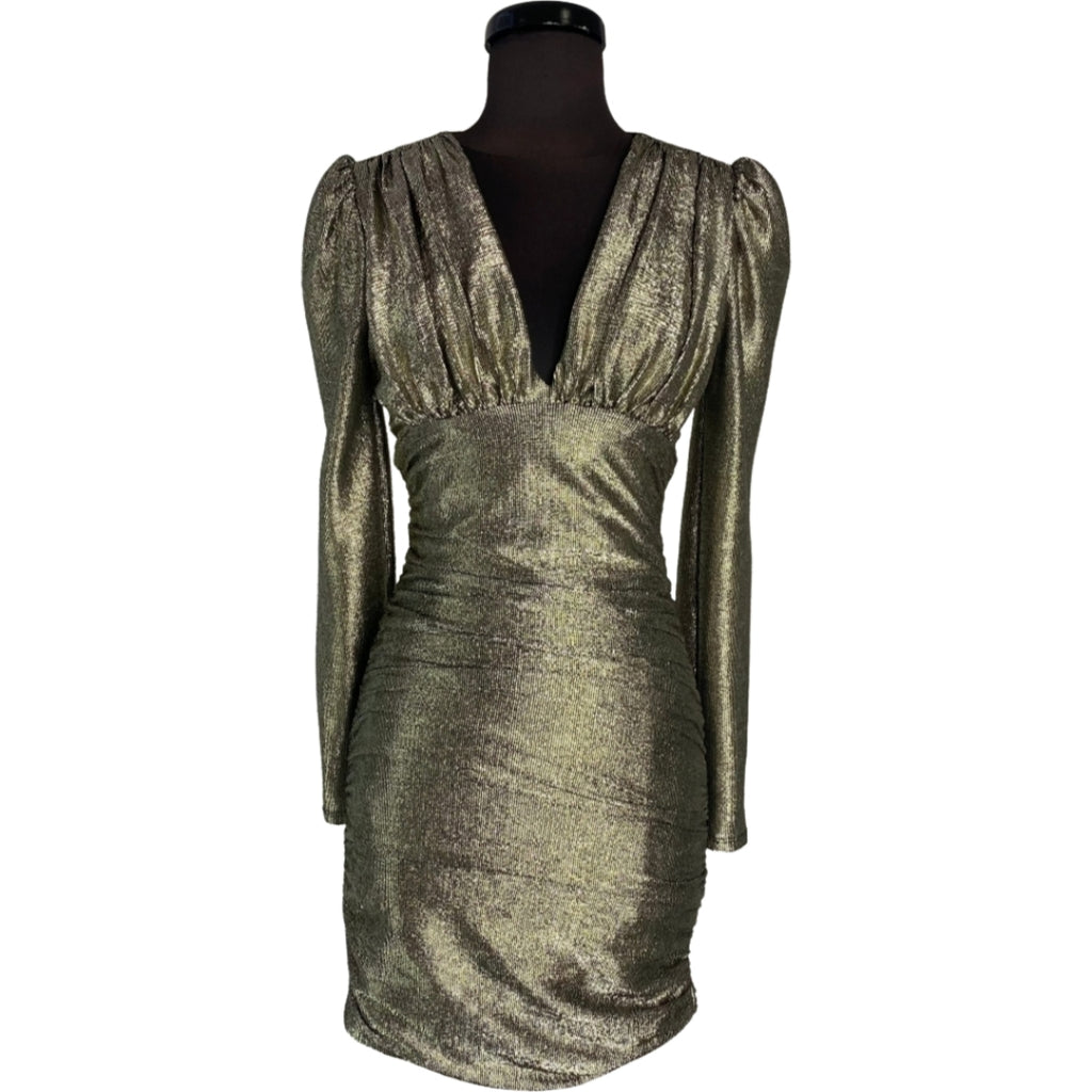 BCBG Short Cocktail Dress Gold Size XS