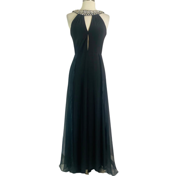 SHERRI HILL Style # 50978 Long Gown Black Size 6