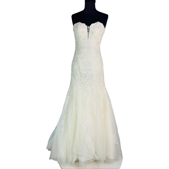 DAVID TUTURA Long Bridal Gown #114293 Beryl NWT