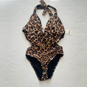 BAR III One Piece Leopard Swimsuit Size XS NWT