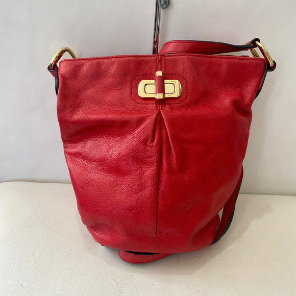 B.MAKOWSKY Leather Crossbody Bag Red