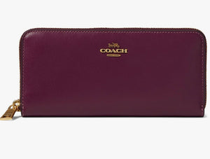 COACH Slim Accordion Zip Wallet Deep Berry NWOT – Style Exchange Boutique  PGH