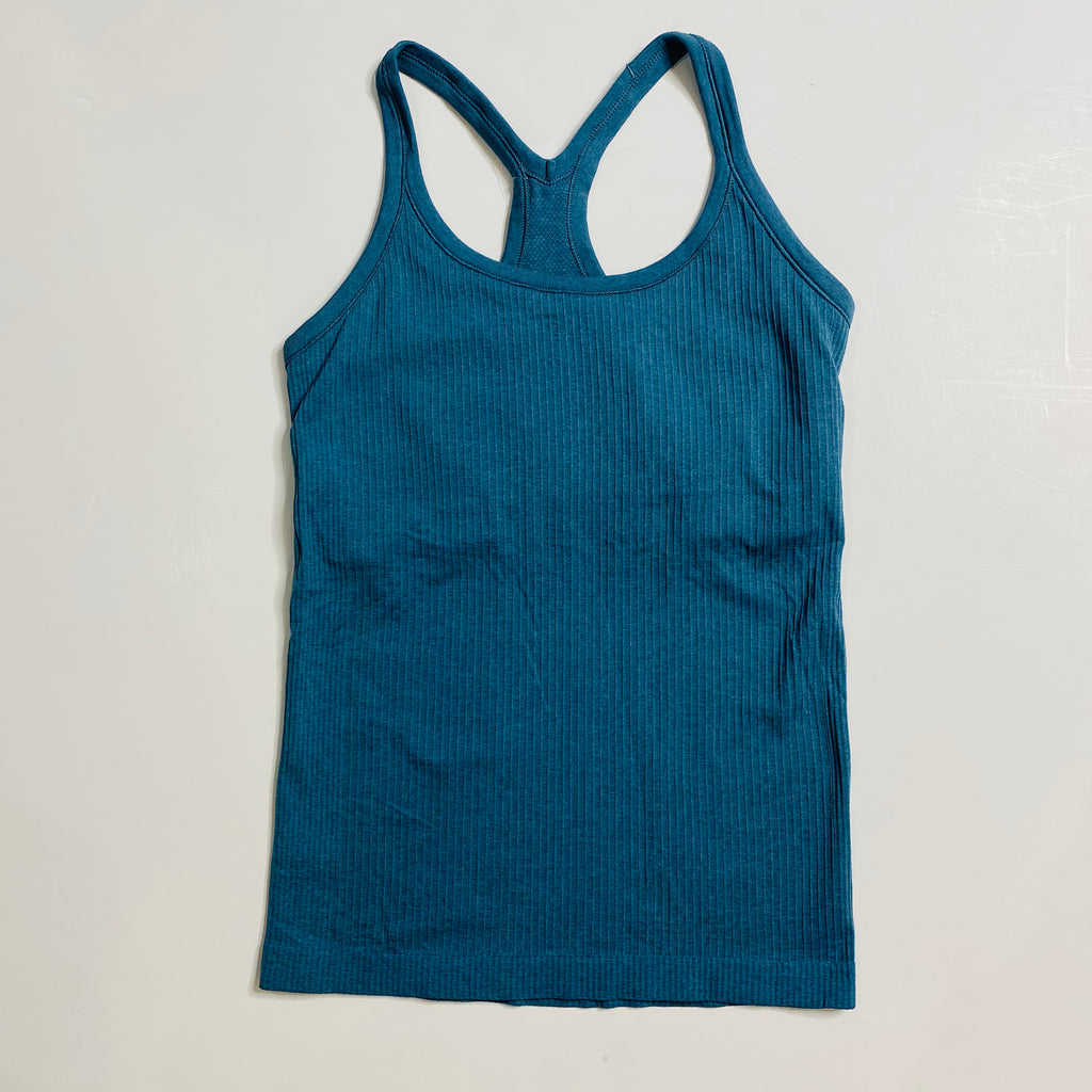 LULULEMON Ribbed Racerback Tank Teal Size 6 – Style Exchange Boutique PGH