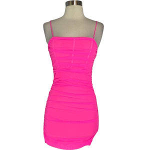 BOUTIQUE Short Fitted Dress Hot Pink NWT (Multiple Sizes Available)