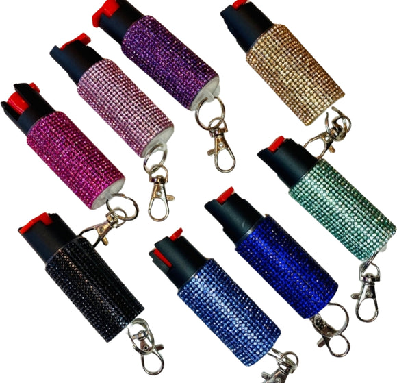 Bling Jeweled Pepper Spray - MULTIPLE COLORS AVAILABLE