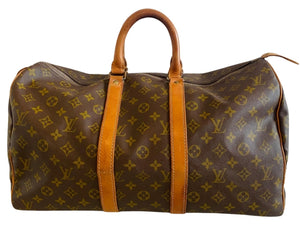 LOUIS VUITTON Vintage Monogram Canvas Keepall 45 Duffel Bag