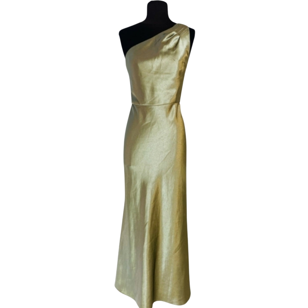JENNY YOO Gold One Shoulder Lena Gown Size 10 Style Exchange Boutique PGH JENNY YOO Gold One Shoulder Lena Gown Size 10 Style Exchange Boutique PGH