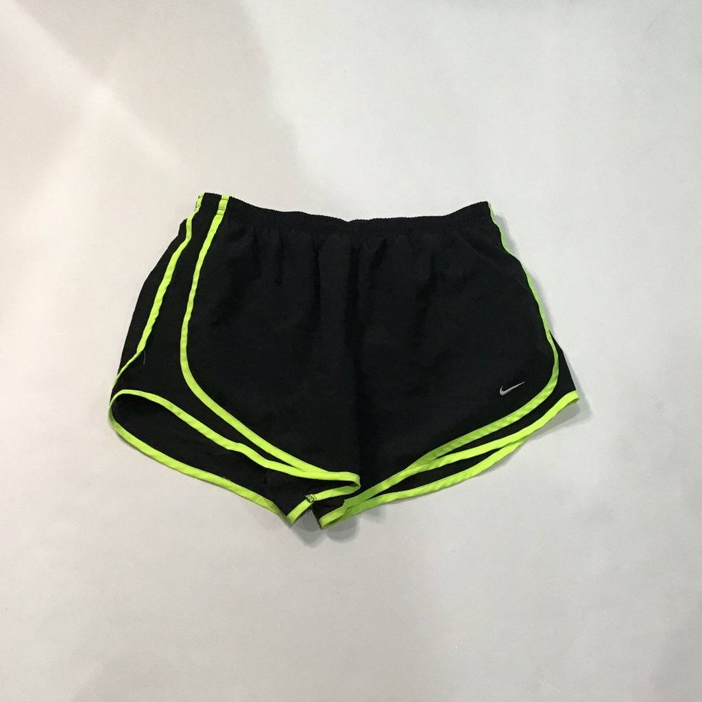 NIKE Black Neon Yellow Dri Fit Shorts Size L Style Exchange Boutique PGH