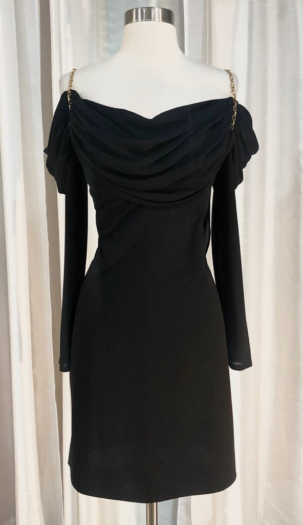 Lillie Rubin Short Black Gown Size 10