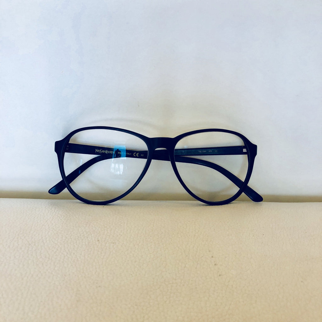 YVES SAINT LAURENT (YSL) Blue Framed Glasses – Style Exchange Boutique PGH