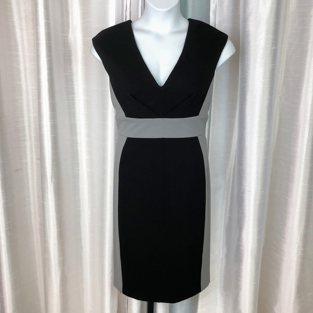 CATHERINE MALANDRINO Braelyn Deep V Color Block Dress Size XL
