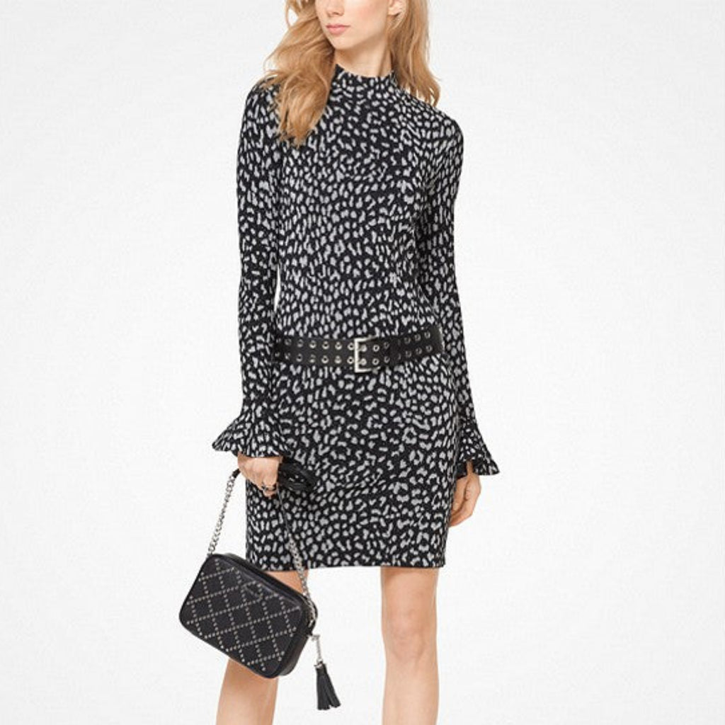MICHAEL KORS Leopard Jacquard Knit Dress Size M Style Exchange Boutique PGH MICHAEL KORS Leopard Jacquard Knit Dress Size M Style Exchange Boutique PGH