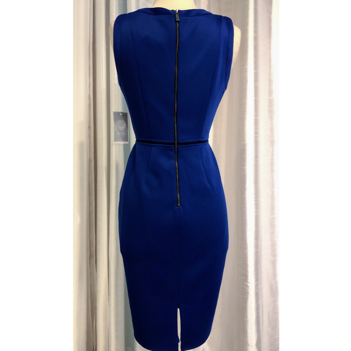 VINCE CAMUTO Royal Blue Sheath Short Dress Size 4 NWT – Style Exchange ...