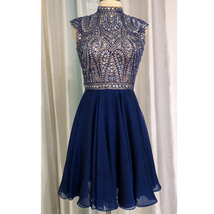 SHERRI HILL 1979 Royal Blue Short Embellished Dress Size 4