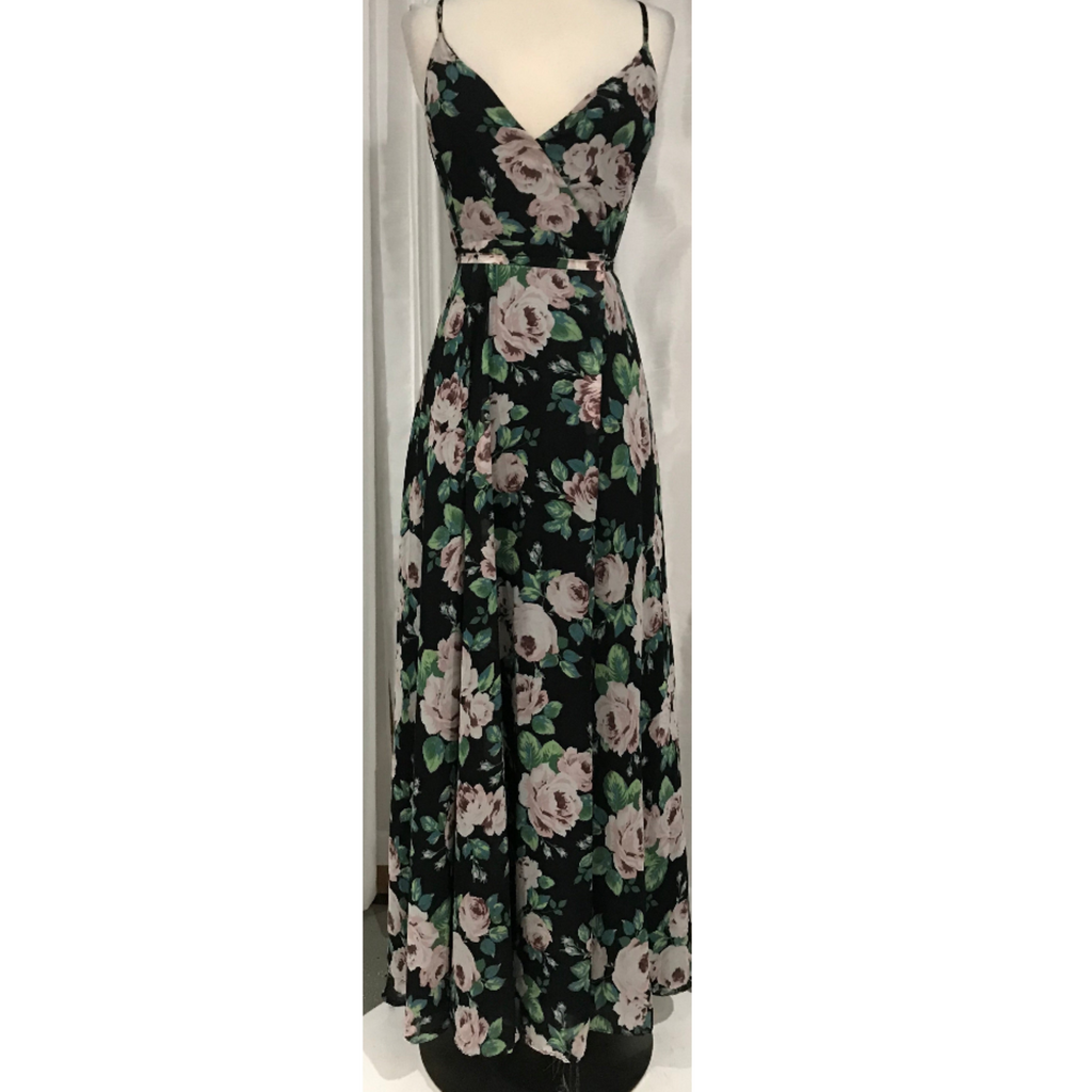 BOUTIQUE Long Floral Maxi Wrap Dress Size M