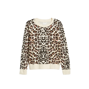 Mother sales leopard sweatshirt