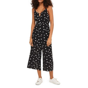 Topshop black white polka dot dress hot sale