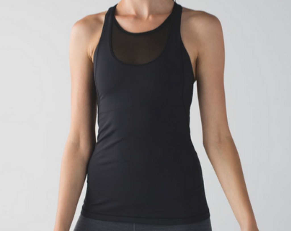 LULULEMON Black Mesh With Me Tank Top Size 8 – Style Exchange Boutique PGH