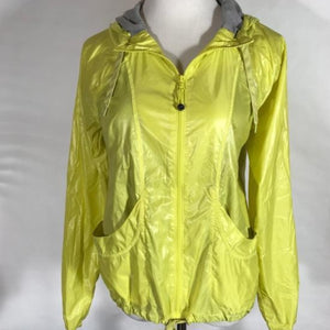 ATHLETA Yellow Packable Indio Anorak Lined Windbreaker Size L NWT