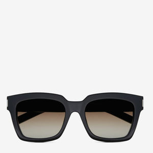 YVES SAINT LAURENT (YSL) Black Acetate Bold 1 Sunglasses with Brown Gradient Lenses