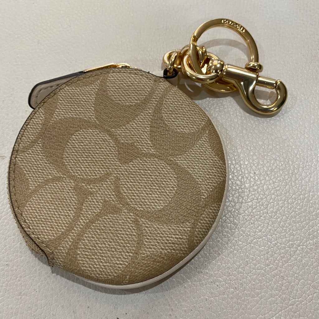 COACH Circular Coin Pouch Bag Charm