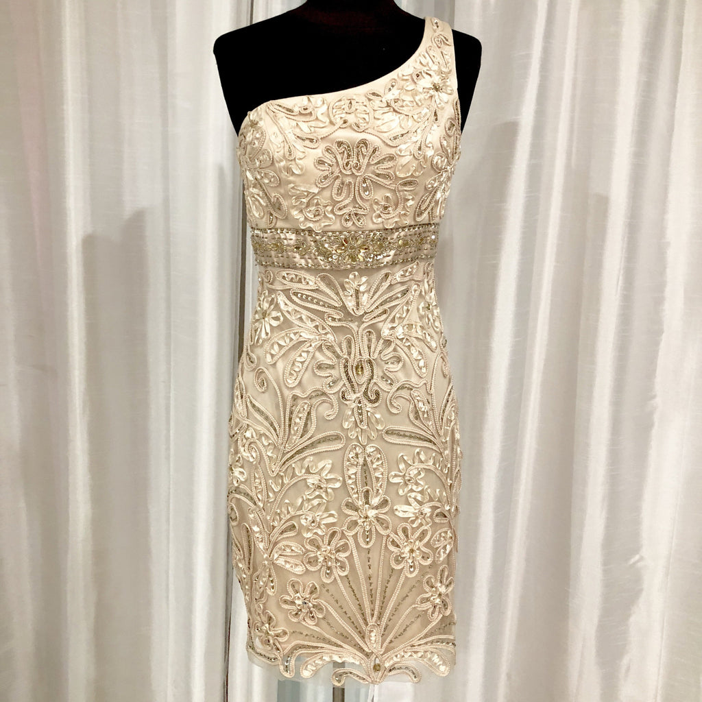 SUE WONG Short One Shoulder Gown Style Exchange Boutique PGH SUE WONG Short One Shoulder Gown Style Exchange Boutique PGH